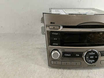 2010-2012 Subaru Legacy Radio AM FM Cd Player Receiver Replacement P/N:86201AJ64A Fits Fits 2010 2011 2012 OEM Used Auto Parts