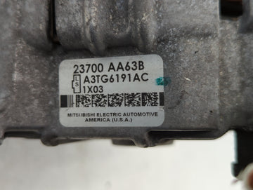 2010-2012 Subaru Legacy Alternator Replacement Generator Charging Assembly Engine OEM P/N:23700 AA63A 23700 AA63B Fits OEM Used Auto Parts
