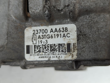 2010-2012 Subaru Legacy Alternator Replacement Generator Charging Assembly Engine OEM P/N:23700 AA63B Fits Fits 2010 2011 2012 OEM Used Auto Parts