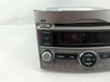 2010-2012 Subaru Legacy Radio AM FM Cd Player Receiver Replacement P/N:86201AJ6A Fits Fits 2010 2011 2012 OEM Used Auto Parts