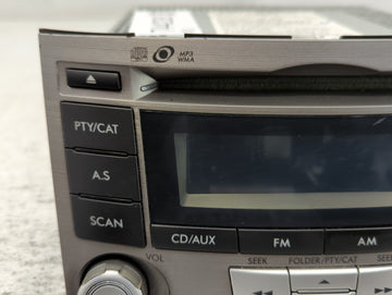 2010-2012 Subaru Legacy Radio AM FM Cd Player Receiver Replacement P/N:86201AJ61A Fits Fits 2010 2011 2012 OEM Used Auto Parts