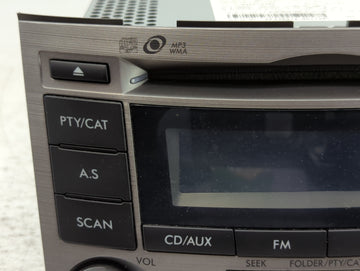 2010-2012 Subaru Legacy Radio AM FM Cd Player Receiver Replacement P/N:86201AJ61A Fits Fits 2010 2011 2012 OEM Used Auto Parts