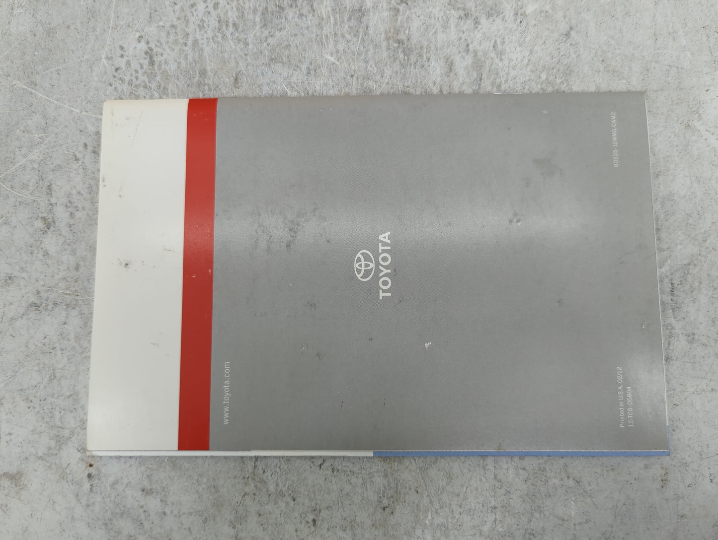 2012 Toyota Camry Owners Manual Book Guide P/N:OM33A27U 01999-33A27 OEM Used Auto Parts - Oemusedautoparts1.com