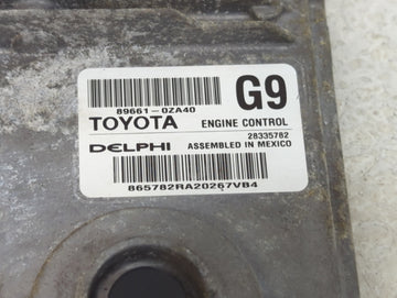 2012 Toyota Corolla PCM Engine Control Computer ECU ECM PCU OEM P/N:89661-0ZA40 28335782 Fits OEM Used Auto Parts