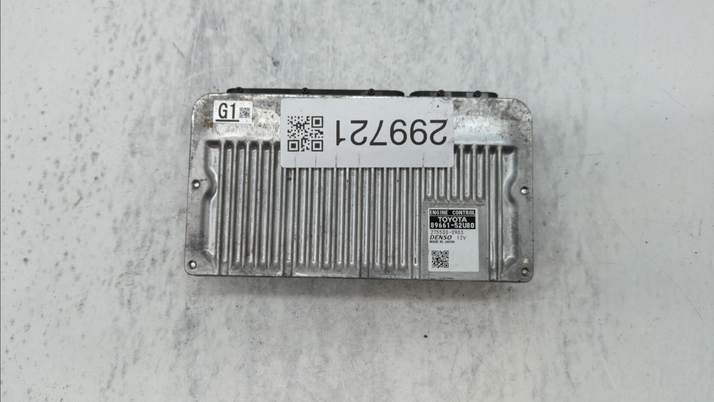 2012-2013 Toyota Prius C PCM Engine Control Computer ECU ECM PCU OEM P/N:89661-52U80 89661-52U81, 89661-52U82 Fits Fits 2012