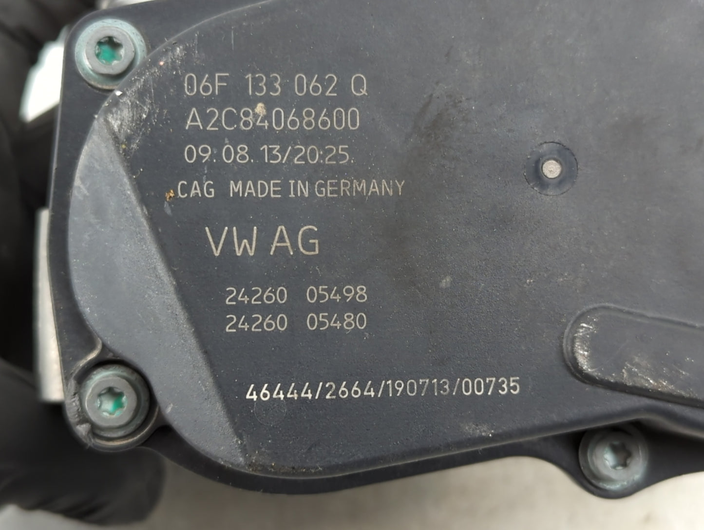 2012-2014 Volkswagen Beetle Throttle Body P/N:A2C53390403 06F 133 062 Q Fits OEM Used Auto Parts - Oemusedautoparts1.com