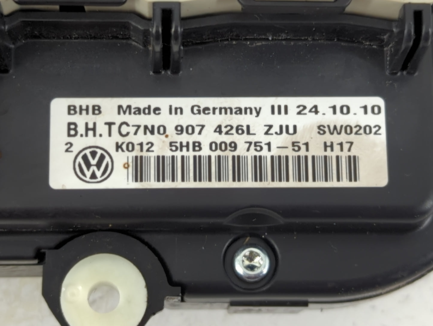 2011-2012 Volkswagen Cc Climate Control Module Temperature AC/Heater Replacement P/N:5HB 009 751 Fits Fits 2011 2012 2013 20