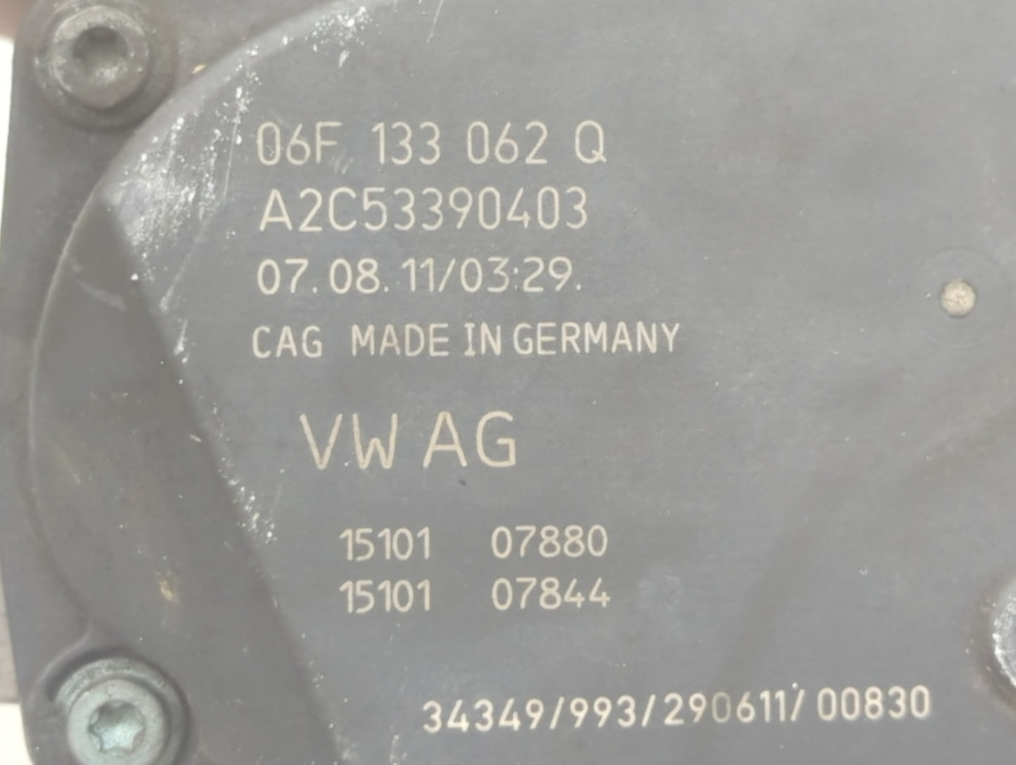 2009-2017 Volkswagen Cc Throttle Body P/N:A2C53390403 06F 133 062 Q Fits OEM Used Auto Parts - Oemusedautoparts1.com