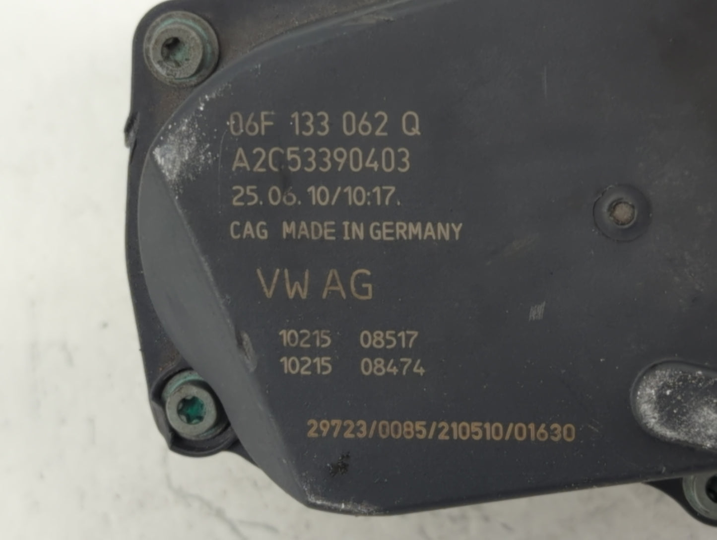 2009-2017 Volkswagen Cc Throttle Body P/N:06F 133 062 Q Fits OEM Used Auto Parts - Oemusedautoparts1.com