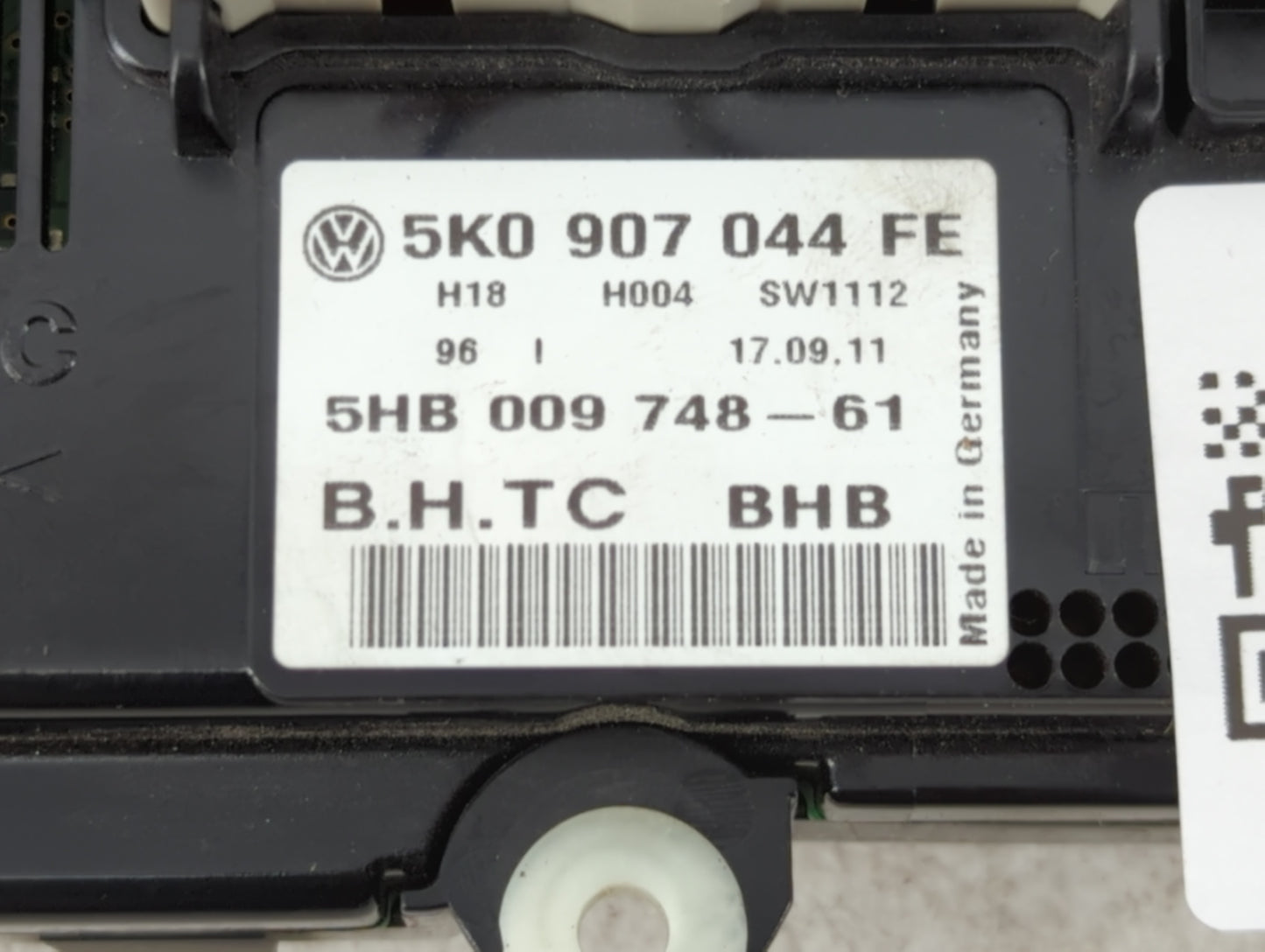 2012-2014 Volkswagen Eos Climate Control Module Temperature AC/Heater Replacement P/N:5K0 907 044 FE Fits Fits 2012 2013 201