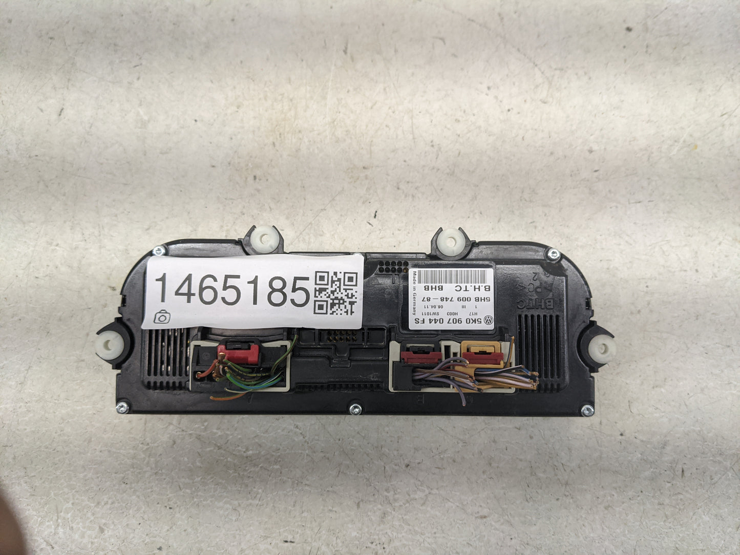 2009-2010 Volkswagen Eos Climate Control Module Temperature AC/Heater Replacement P/N:5K0907044FS 5HB009748-87 Fits OEM Used