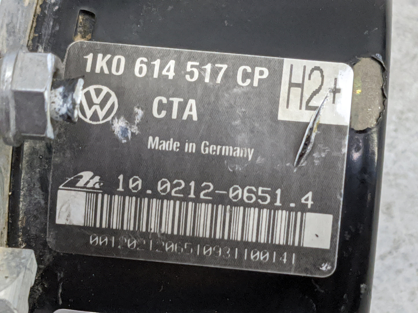 2012-2014 Volkswagen Eos ABS Pump Control Module Replacement P/N:1K0614517CP 10.0212-0651.4, 1K0907379BE Fits Fits 2012 2013