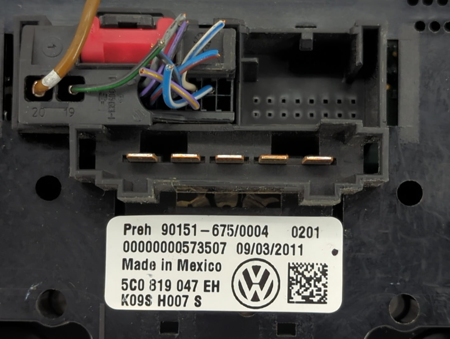 2011-2014 Volkswagen Jetta Climate Control Module Temperature AC/Heater Replacement P/N:5C0819047EH 90151-675/0004 Fits OEM