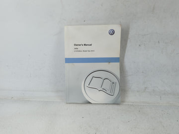 2012 Volkswagen Jetta Owners Manual Book Guide P/N:1215U1JT621 OEM Used Auto Parts
