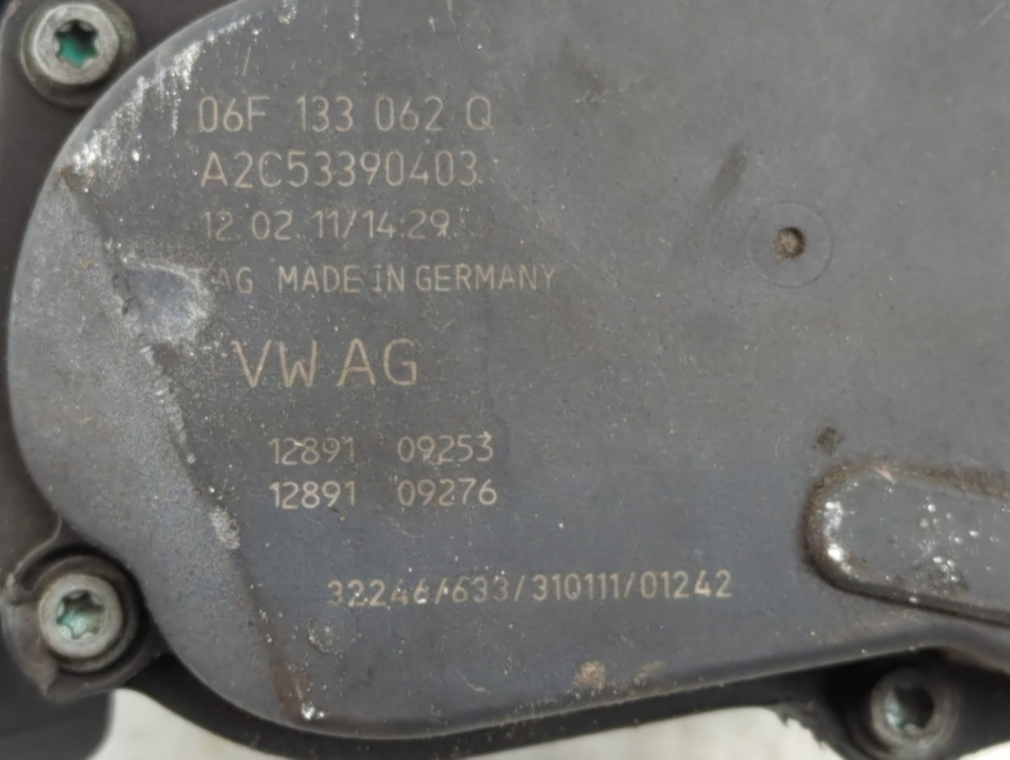 2006-2019 Volkswagen Jetta Throttle Body P/N:A2C53390403 06F 133 062 Q Fits OEM Used Auto Parts - Oemusedautoparts1.com