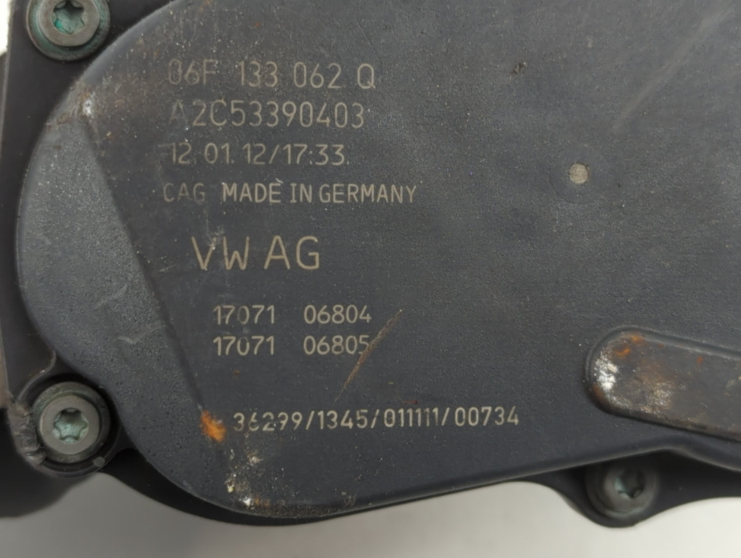 2006-2019 Volkswagen Jetta Throttle Body P/N:17071 06805 17071 06804 Fits OEM Used Auto Parts - Oemusedautoparts1.com