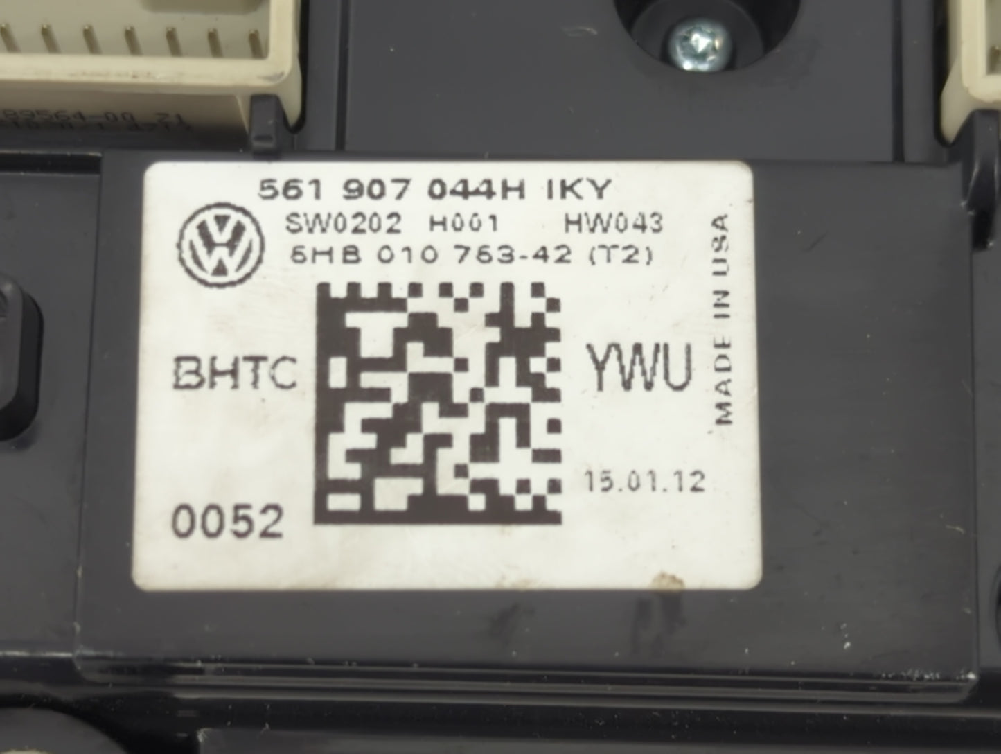 2012 Volkswagen Passat Climate Control Module Temperature AC/Heater Replacement P/N:561907044H 5HB01076342, 6HB01076342 Fits