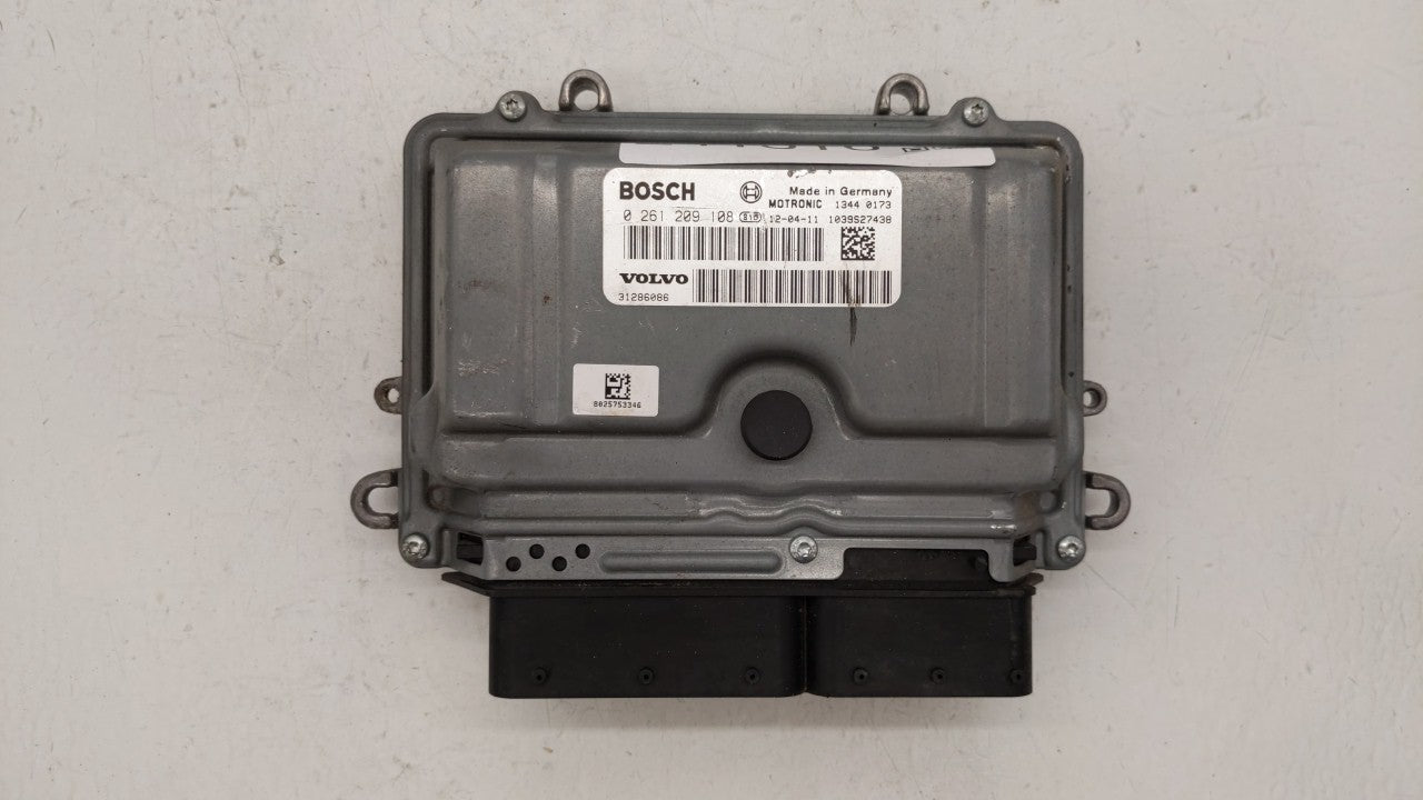 2012 Volvo S60 PCM Engine Control Computer ECU ECM PCU OEM P/N:0 261 209 108 31286086, 1343 0003 Fits OEM Used Auto Parts -