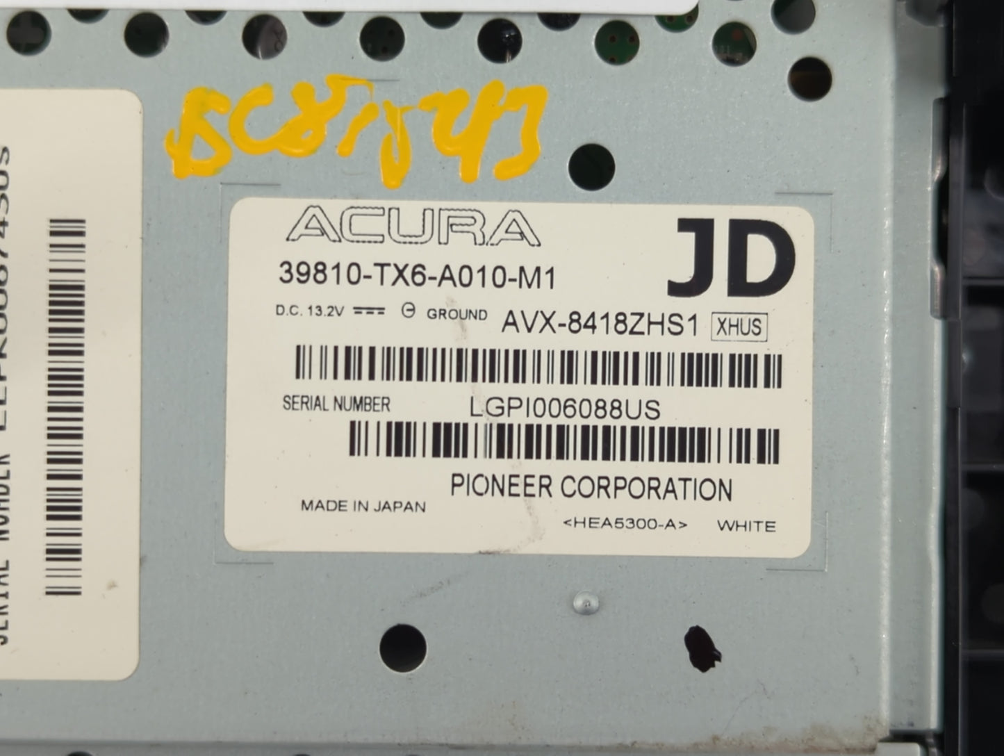 2013-2015 Acura Ilx Information Display Screen - Oemusedautoparts1.com