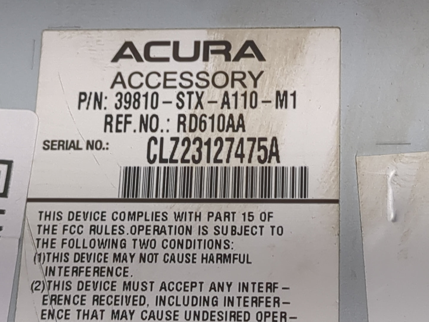 2010-2013 Acura Mdx Information Display Screen 1471423 - Oemusedautoparts1.com