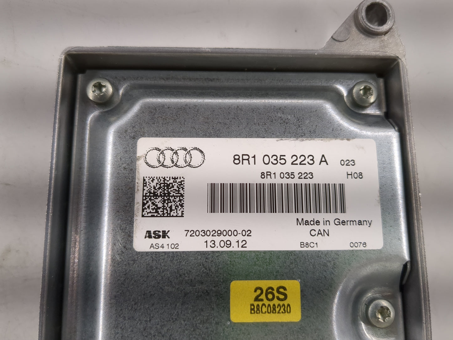 2013-2016 Audi A4 Radio AM FM Cd Player Receiver Replacement P/N:8R1035223A Fits Fits 2013 2014 2015 2016 OEM Used Auto Part
