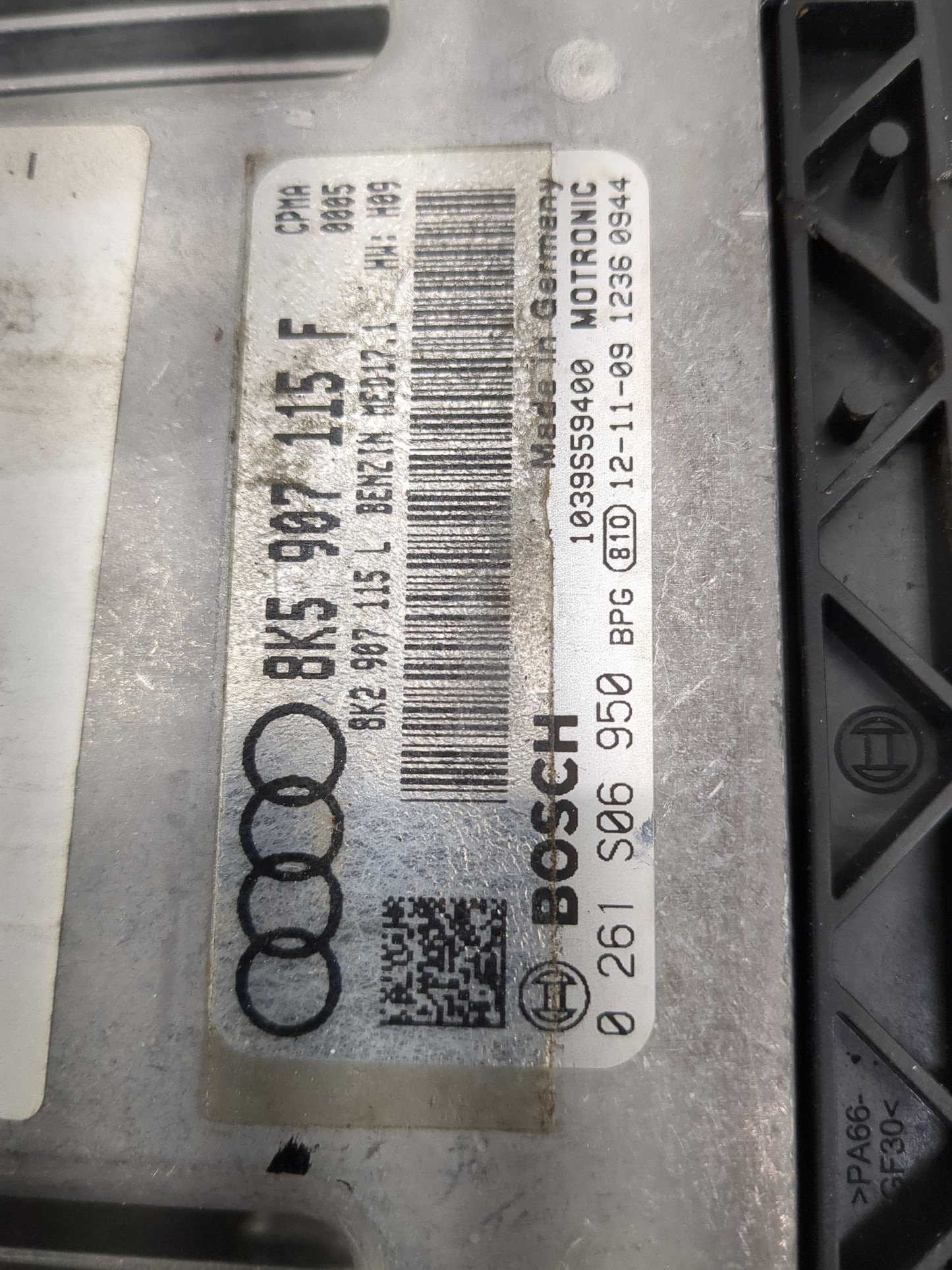 2013-2016 Audi A4 PCM Engine Control Computer ECU ECM PCU OEM P/N:8K5 907 115 F 8K2 907 115 L Fits Fits 2013 2014 2015 2016