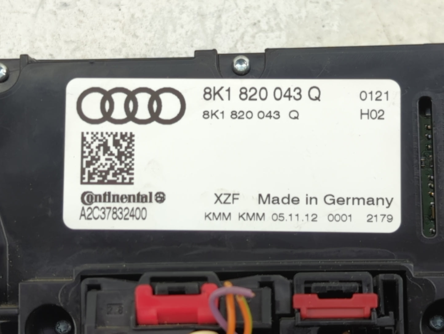 2013-2016 Audi A4 Climate Control Module Temperature AC/Heater Replacement P/N:8K1 820 043 Q Fits Fits 2013 2014 2015 2016 2