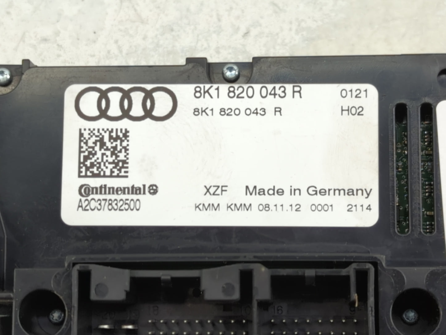 2013-2016 Audi A4 Climate Control Module Temperature AC/Heater Replacement P/N:8K1820043R A2C37832500 Fits OEM Used Auto Par