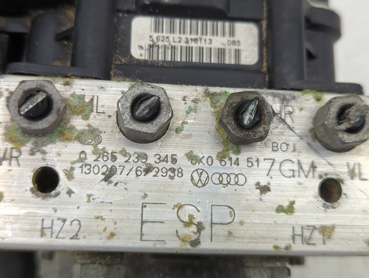2013 Audi A4 Anti-Lock Brake ABS Pump Module Actuator OEM P/N:0265239345 8K0614517GM, 0265952061 Fits OEM Used Auto Parts -