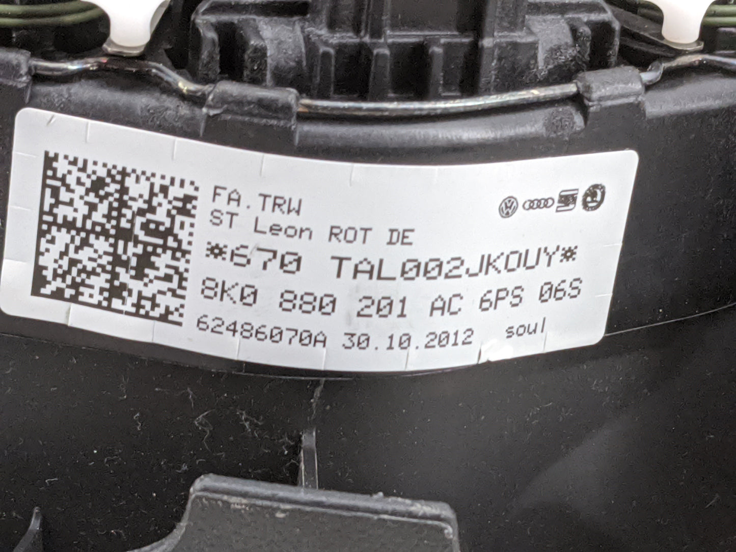 2013-2016 Audi A4 Air Bag Driver Left Steering Wheel Mounted 1477602 - Oemusedautoparts1.com