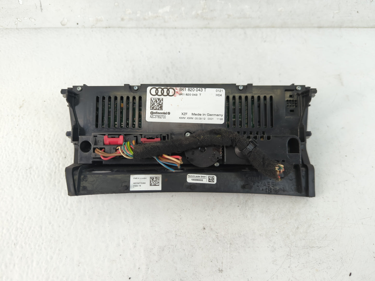 2010-2013 Audi A5 Climate Control Module Temperature AC/Heater Replacement P/N:8K1 820 043 T Fits Fits 2009 2010 2011 2012 2