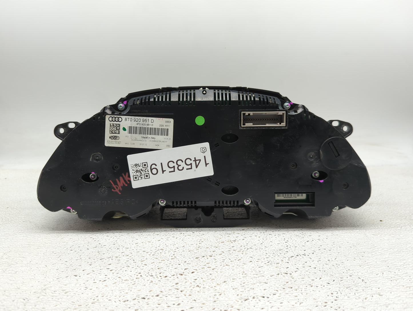 2013 Audi A5 Instrument Cluster Speedometer Gauges P/N:8T0920951D 503.002.550.401 Fits OEM Used Auto Parts - Oemusedautopart
