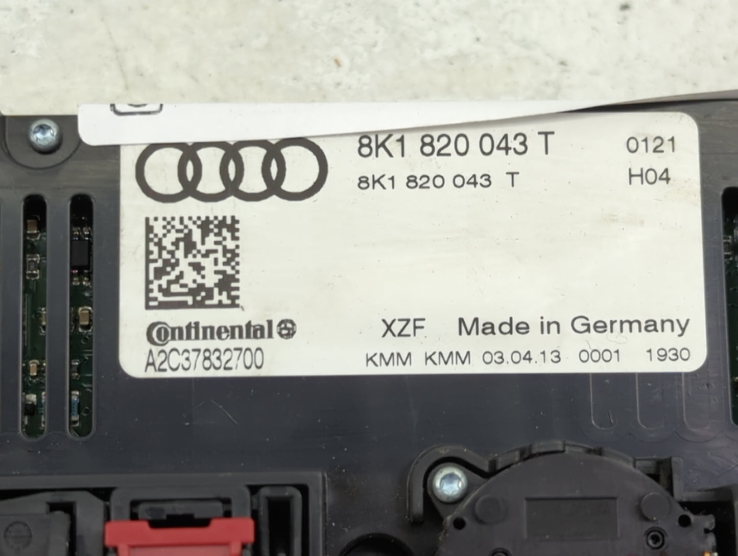 2010-2013 Audi A5 Climate Control Module Temperature AC/Heater Replacement P/N:8K1 820 043 T Fits Fits 2009 2010 2011 2012 2