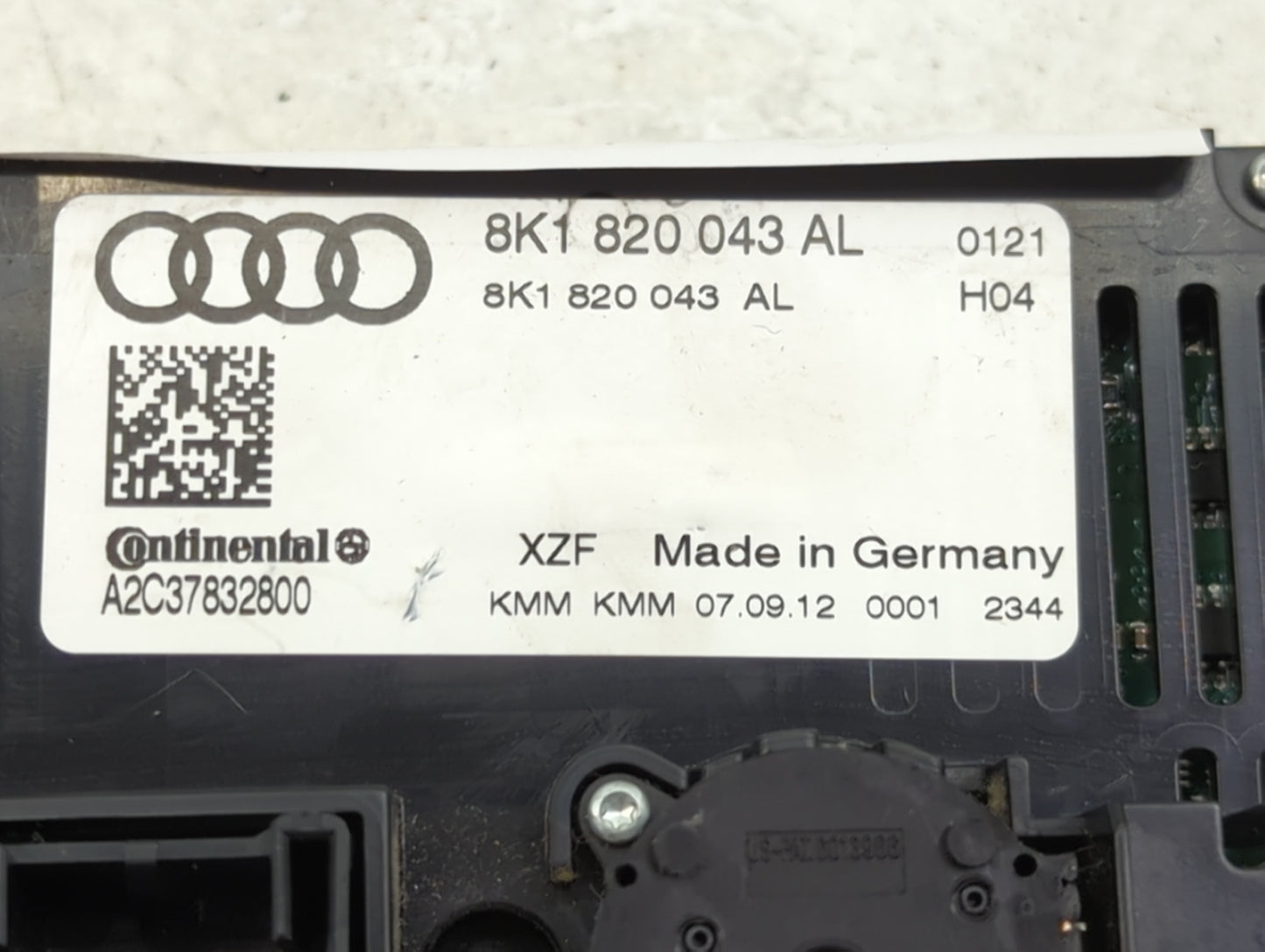 2010-2013 Audi A5 Climate Control Module Temperature AC/Heater Replacement P/N:8K1 820 043 AL Fits Fits 2009 2010 2011 2012