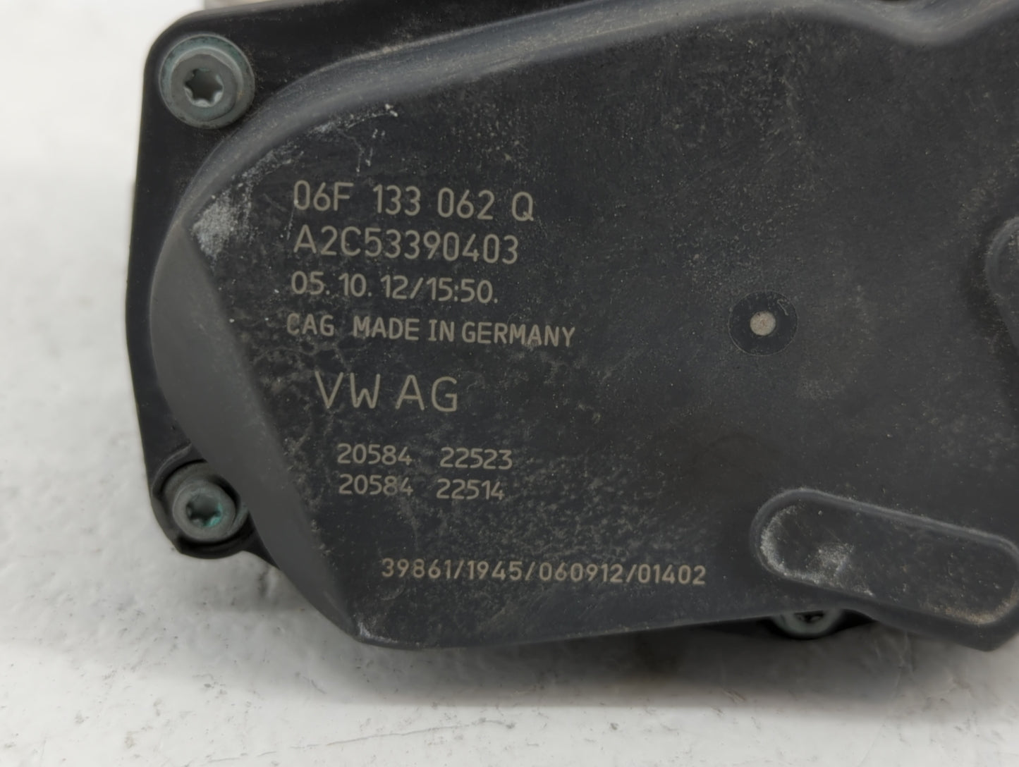 2010-2017 Audi A5 Throttle Body P/N:06F 133 062 G 06F 133 062 Q Fits OEM Used Auto Parts - Oemusedautoparts1.com