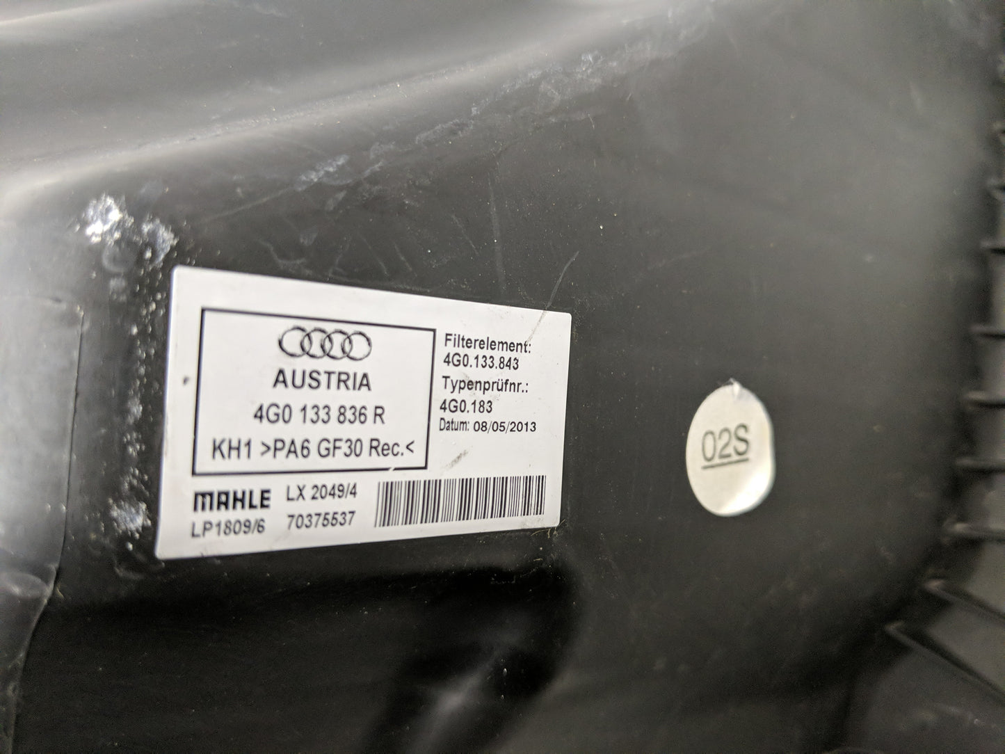 2016-2016 Audi A6 Air Cleaner Intake-duct Hose Tube - Oemusedautoparts1.com