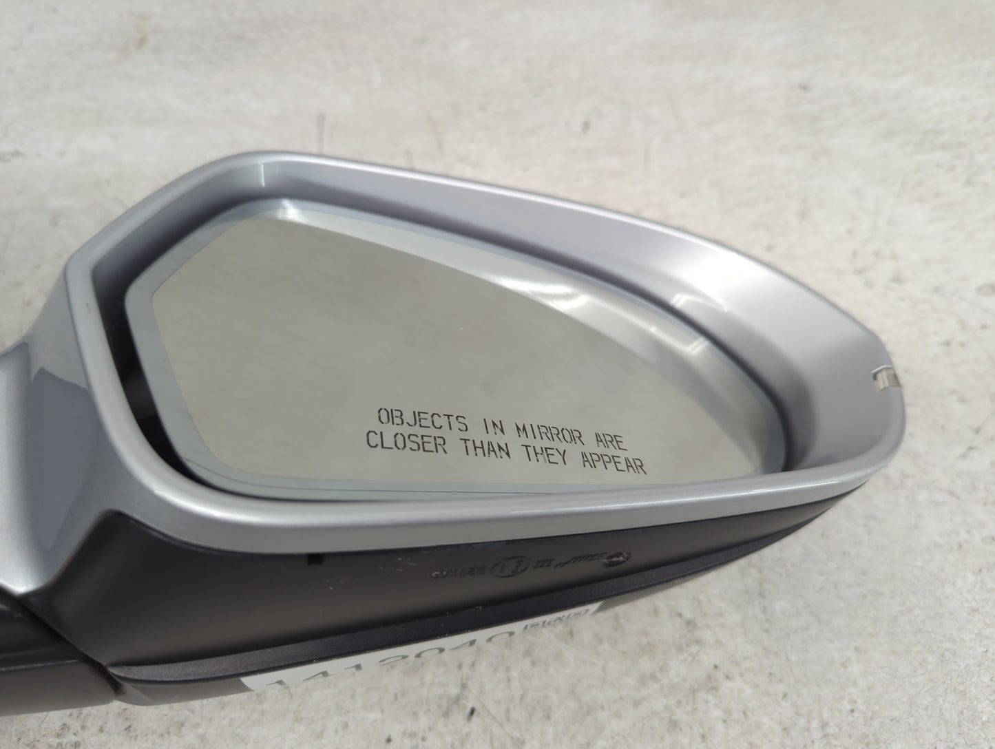 2012-2013 Audi A6 Passenger Right Side View Manual Door Mirror Silver - Oemusedautoparts1.com