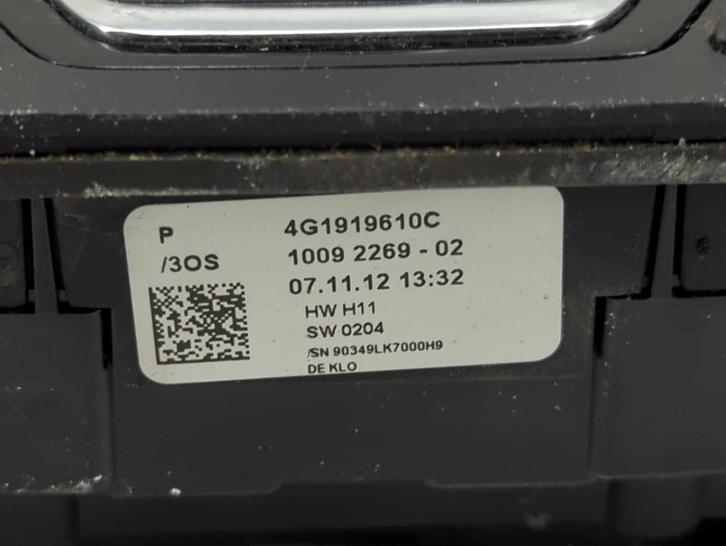 2012-2015 Audi A6 Radio AM FM Cd Player Receiver Replacement P/N:4G1919610C 10092269-02 Fits Fits 2012 2013 2014 2015 OEM Us