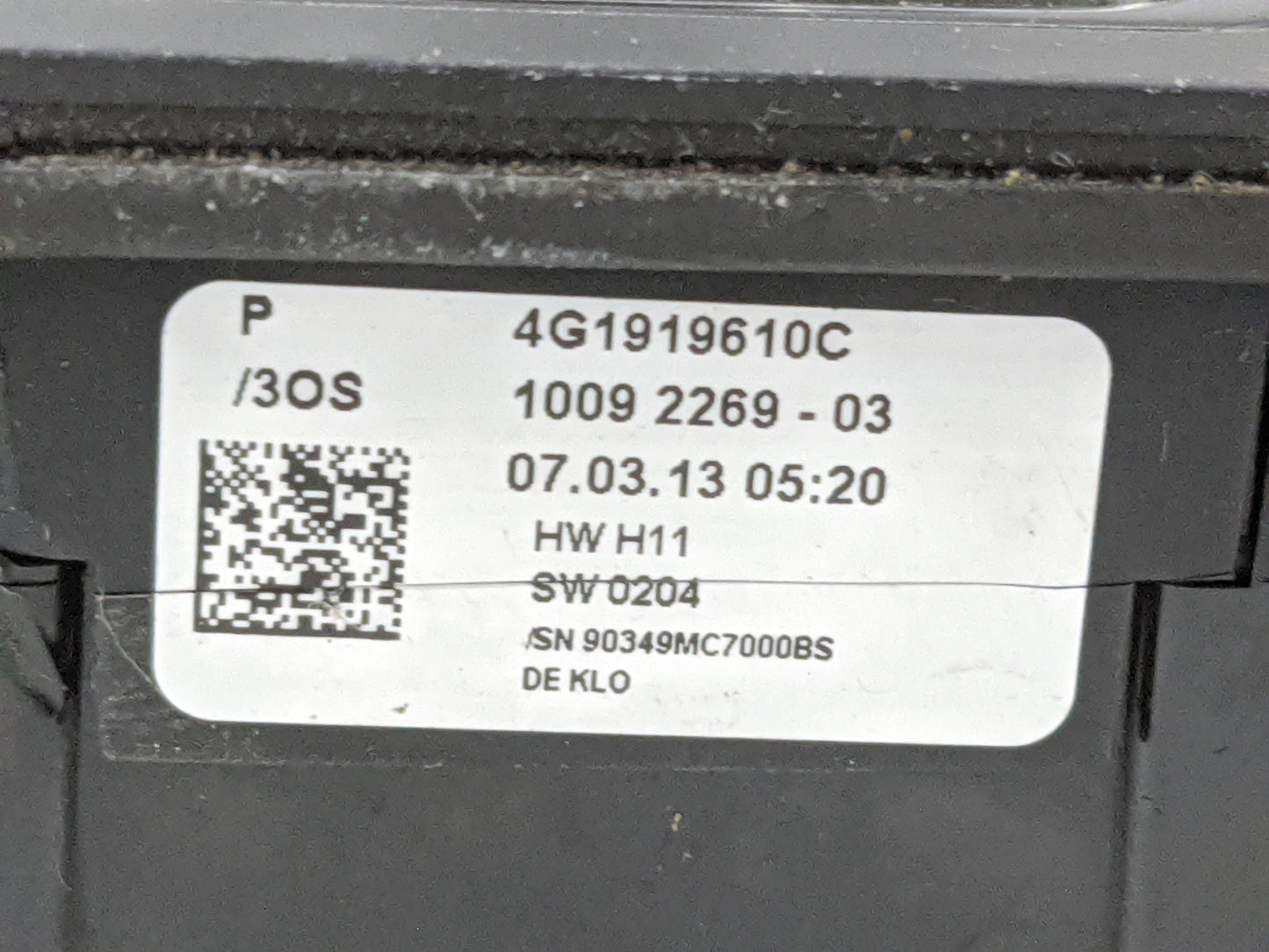 2012-2015 Audi A6 Radio Control Panel 1478279 - Oemusedautoparts1.com