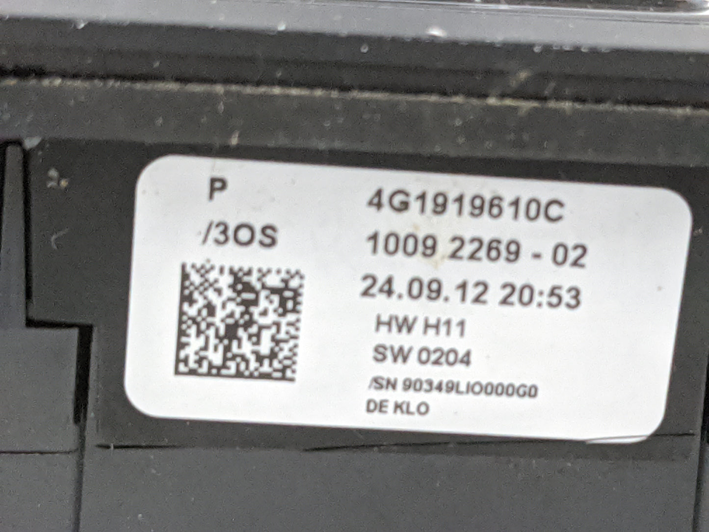 2012-2015 Audi A6 Radio Control Panel 1478283 - Oemusedautoparts1.com
