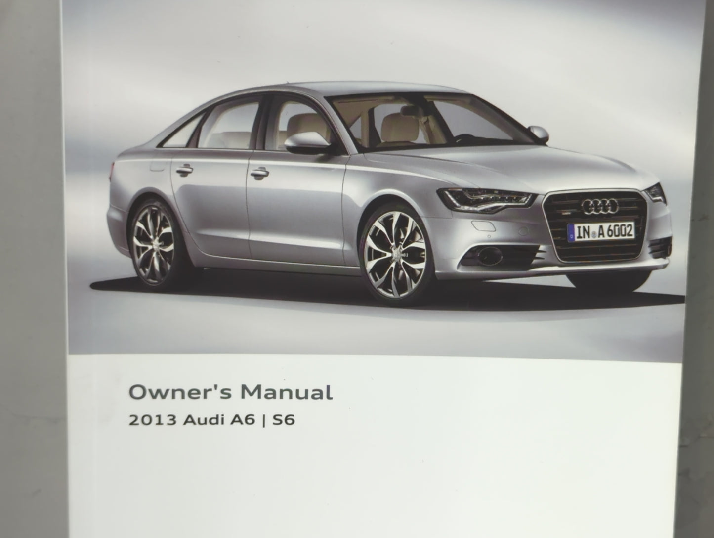 2013 Audi A6 Owners Manual Book Guide OEM Used Auto Parts - Oemusedautoparts1.com