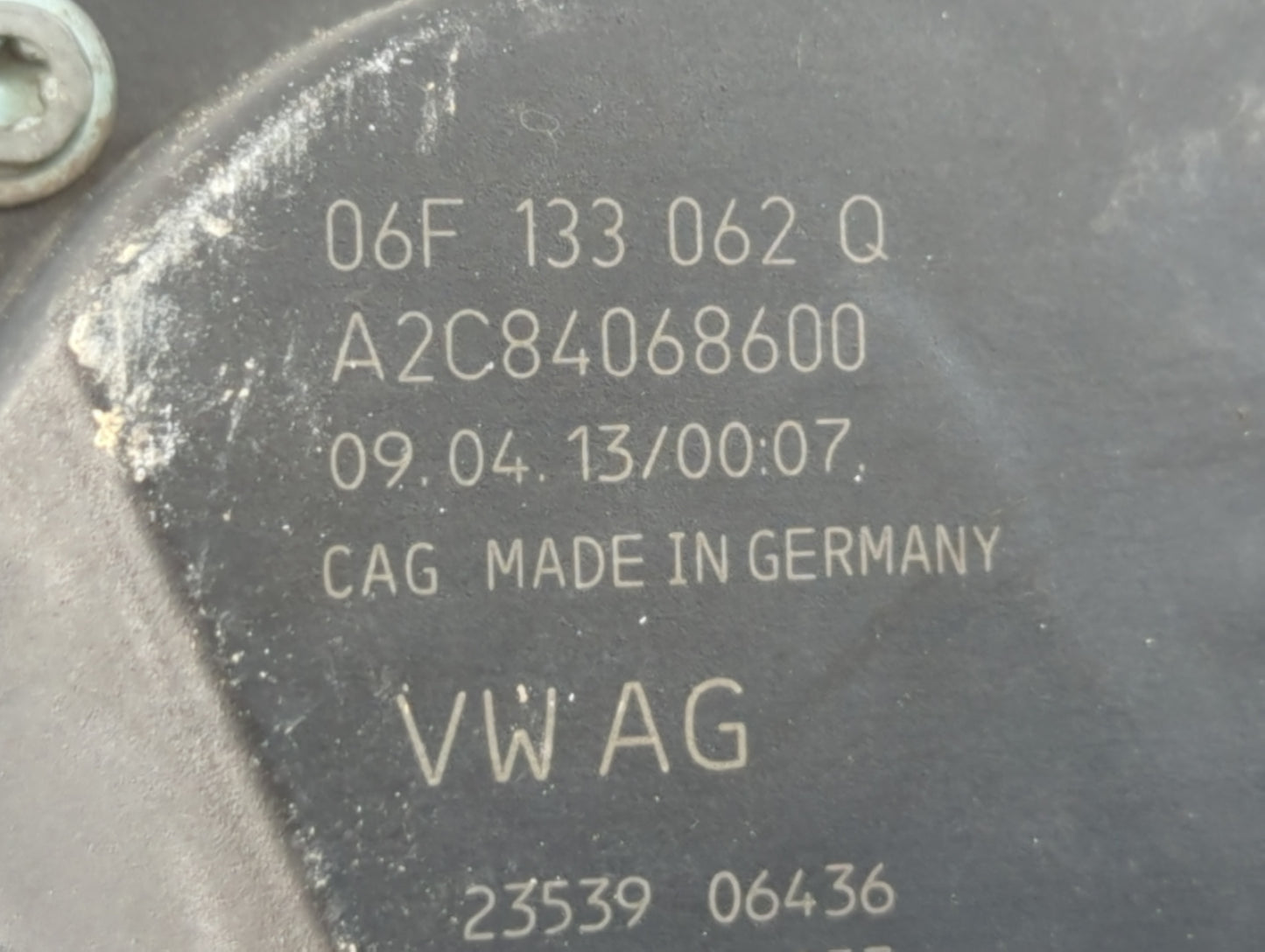 2012-2018 Audi A6 Throttle Body P/N:06F 133 062 Q Fits OEM Used Auto Parts - Oemusedautoparts1.com