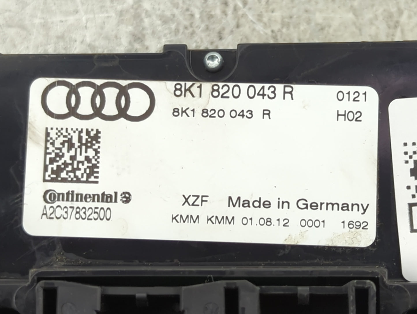 2013 Audi Allroad Quattro Climate Control Module Temperature AC/Heater Replacement P/N:8K1 820 043 R Fits Fits 2014 2015 201