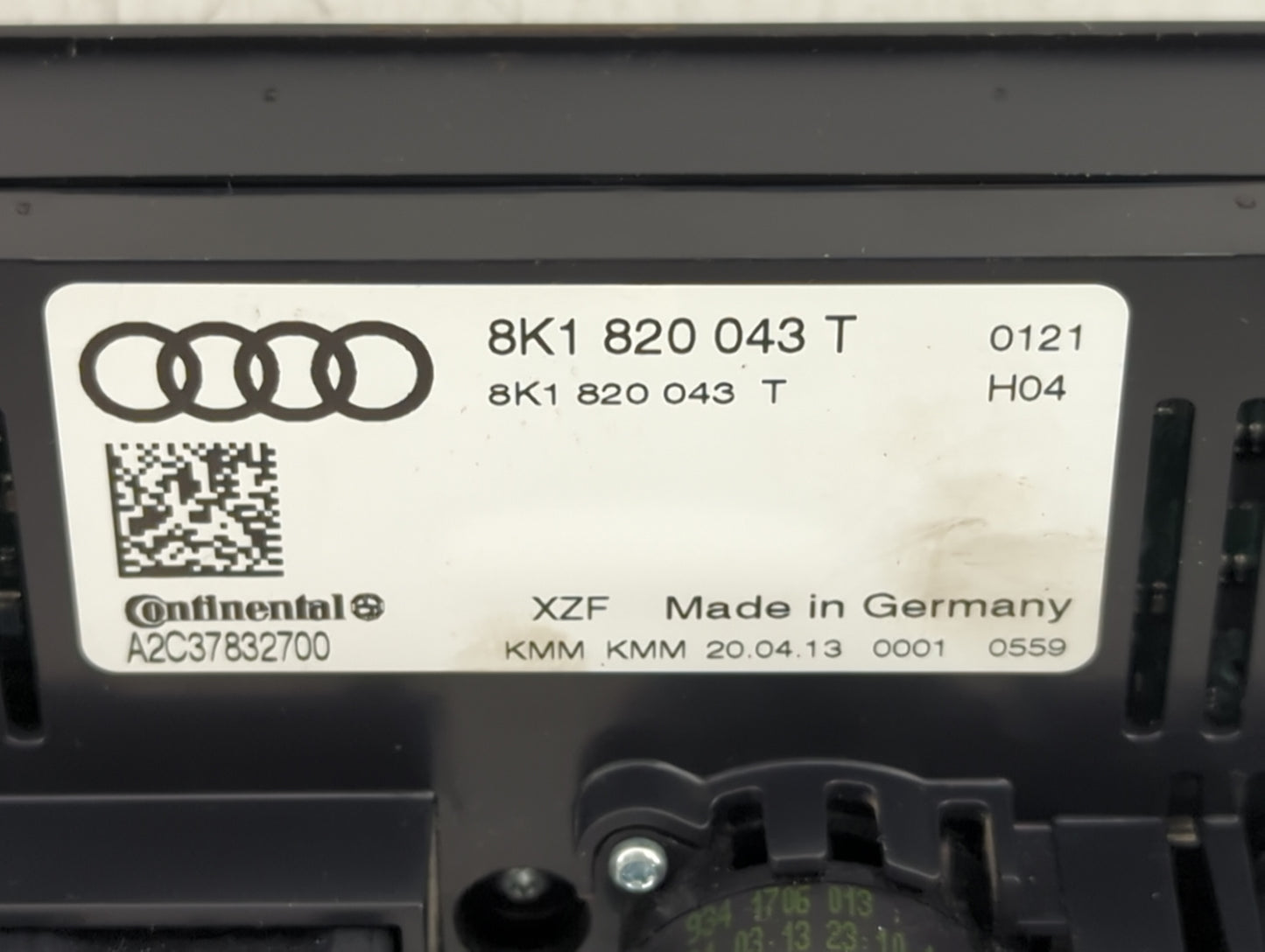 2013-2017 Audi Q5 Climate Control Module Temperature AC/Heater Replacement P/N:8K1820043T A2C37832700 Fits OEM Used Auto Par