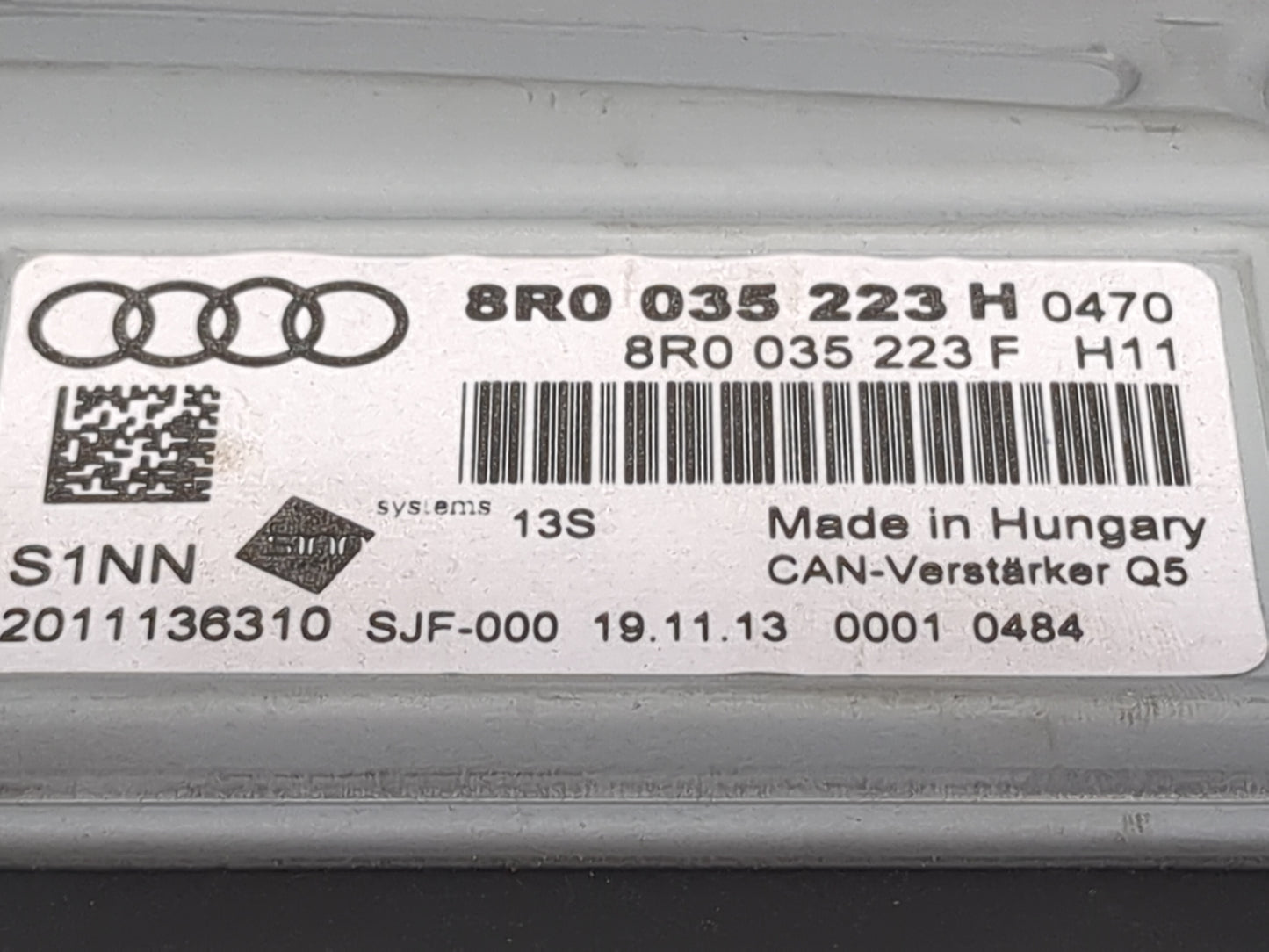 2013-2017 Audi Q5 Radio Speaker Amplifier 8r0035223h|8r0035223f 1456131 - Oemusedautoparts1.com