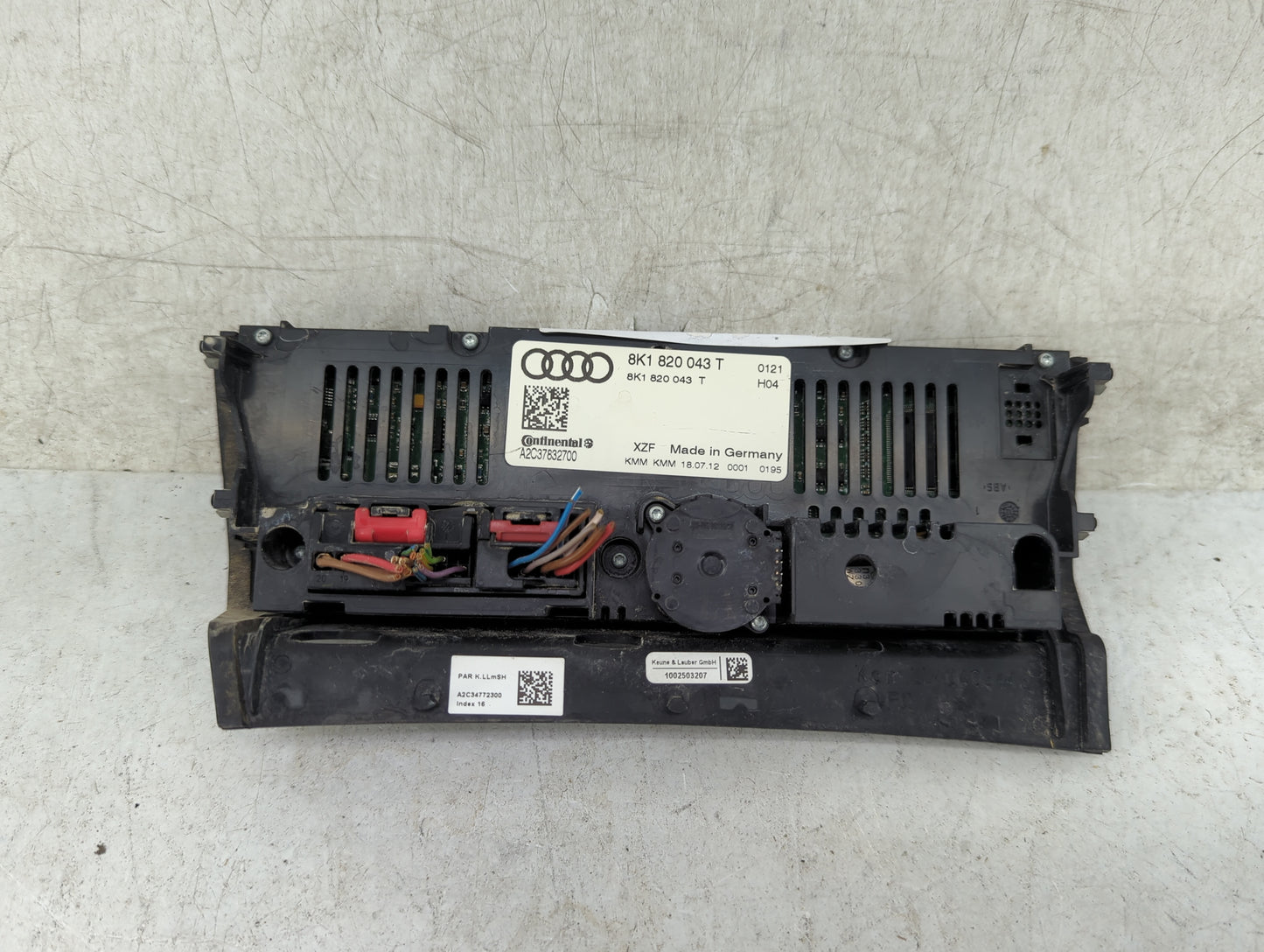 2013-2017 Audi Q5 Climate Control Module Temperature AC/Heater Replacement P/N:8K1820043T A2C37832700 Fits OEM Used Auto Par