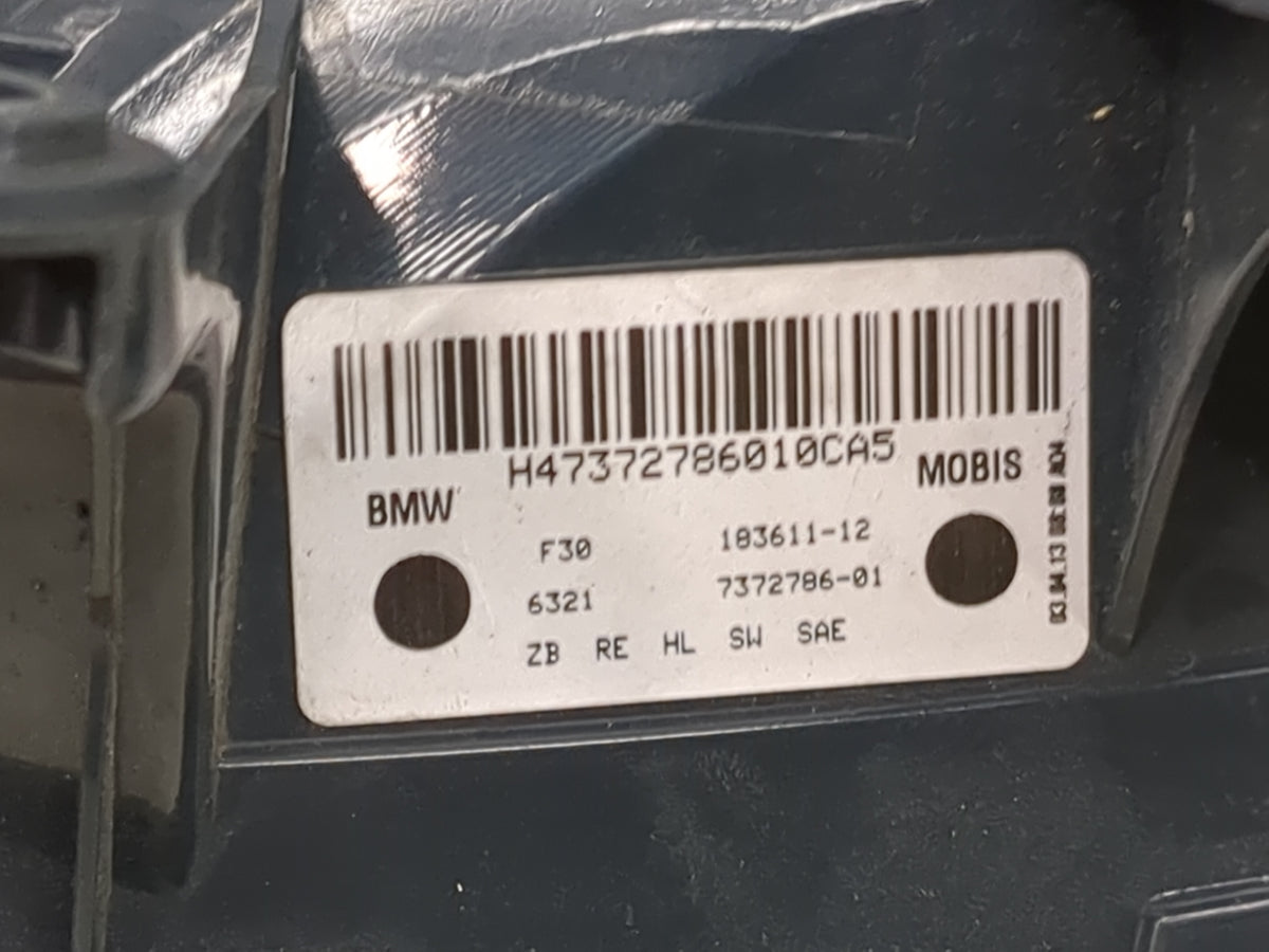 2013 Bmw 320 Passenger Right Side Deck Lid Mounted Tail Light - Oemusedautoparts1.com