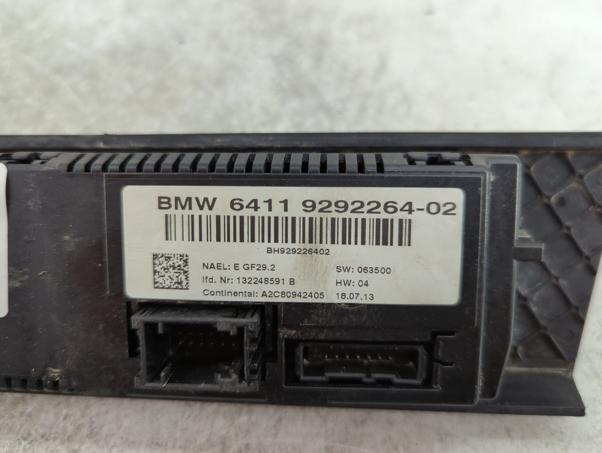 2013 Bmw 328 Climate Control Module Temperature AC/Heater Replacement P/N:6411 9292264-02 A2C80942405, 132248591 B Fits OEM