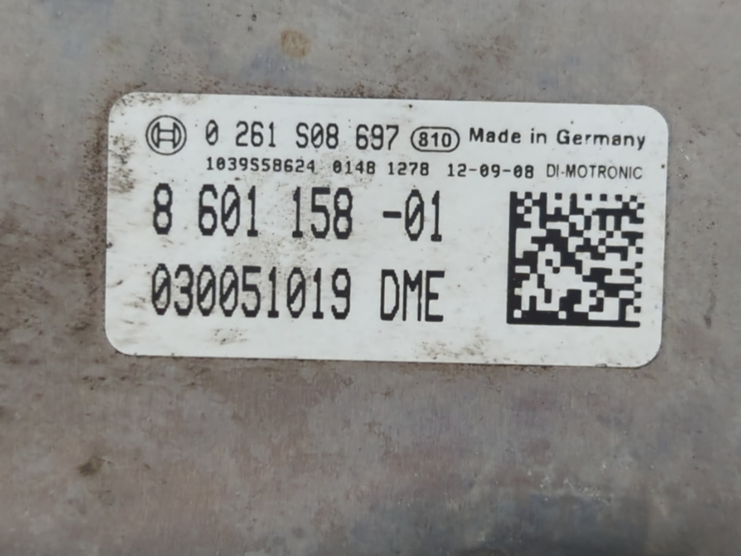 2013 Bmw 328xi PCM Engine Control Computer ECU ECM PCU OEM P/N:8 601 158 -01 Fits Fits 2012 2014 2015 OEM Used Auto Parts -