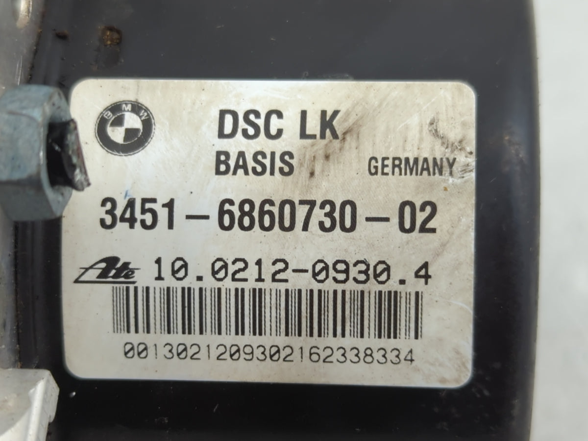 2012-2013 Bmw 328i Anti-Lock Brake ABS Pump Module Actuator OEM P/N:3451-6860730-02 Fits Fits 2012 2013 OEM Used Auto Parts
